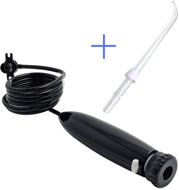 Waterpik 沖牙機手柄水管 適用 WP-150 WP-140 WP-130 WP-100 WP-660 WP-670, 黑(112按壓款)水管+標準噴頭-送墊片, 副廠