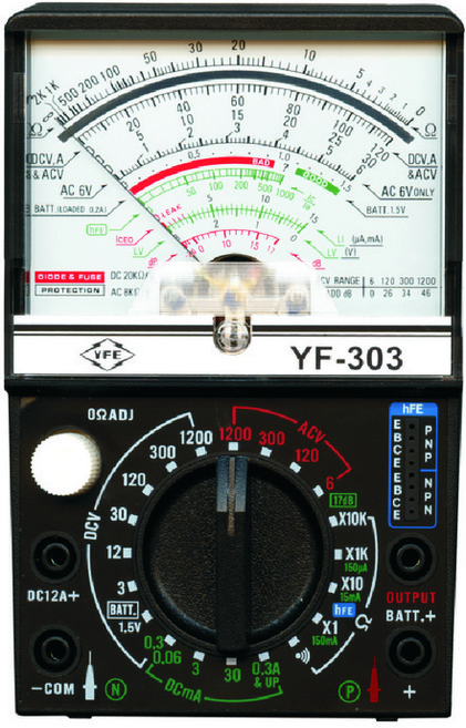 TENMARS YF-303 指針式三用電錶, 1個