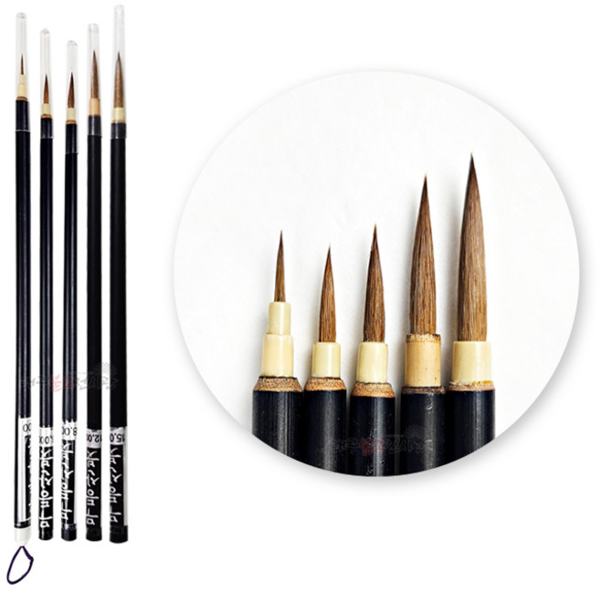 무등산붓 (1~5호) 부적기름 부적재료 부적용품 법당 불교용품 무속용품, 1호, 1개