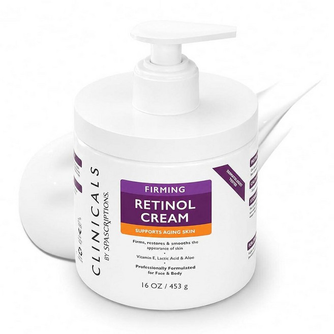 SpaScriptions Magnesium Body Cream Calming Face & Lotion with Lavender Lactic Acid Aloe Helps Mois, Retinol Cream