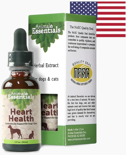애니멀에센셜 심장팅크 30ml 강아지 고양이 심장 영양제 심혈관 혈행관리 호손베리 액상 NASC 인증, 1개 - 쿠팡