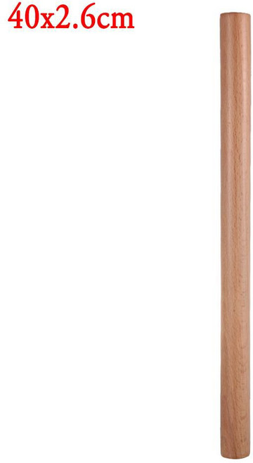 반죽 롤러 요리 과자 굽기 도구 나무 핀 퐁당 케이크 장식 주방 악세사리, 04 40x2.6cm