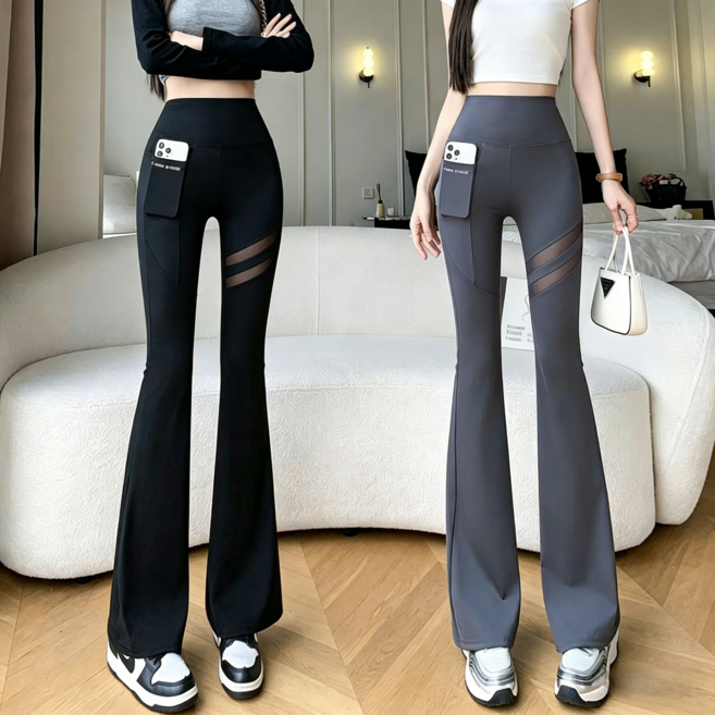 1+1 여성 부츠컷 요가바지 밴딩 필라테스 피트니스 하의