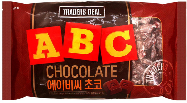 롯데웰푸드 ABC 초콜릿, 829g, 4개