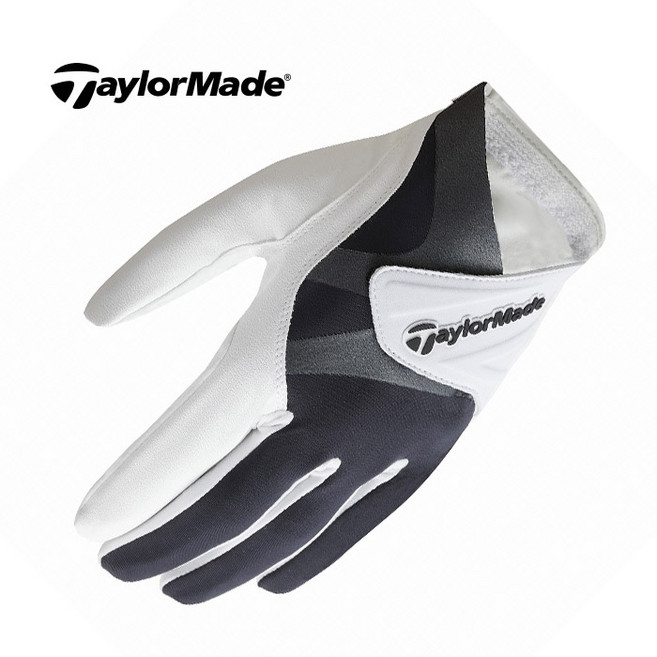 테일러메이드 TD305 스마트 크로스 골프장갑, 화이트/블랙