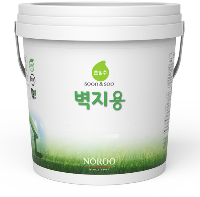 노루페인트 순앤수 수성페인트 방문가구용 벽지용 베란다용, 순앤수 벽지용 크림화이트, 1개, 2L