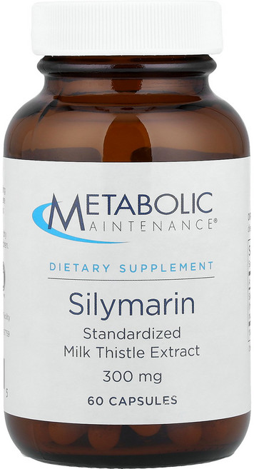 Metabolic Maintenance 실리마린 표준화된 밀크티슬 추출물 300 mg 60 캡슐 (판매가 중단된 상품) Maintenance (메타볼릭 메인터넌스), 1개, 240정