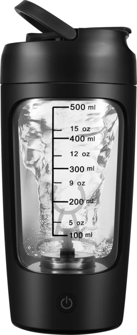 유아이 충전식 3세대 오토쉐이커 텀블러 650ml, 블랙 - 쿠팡