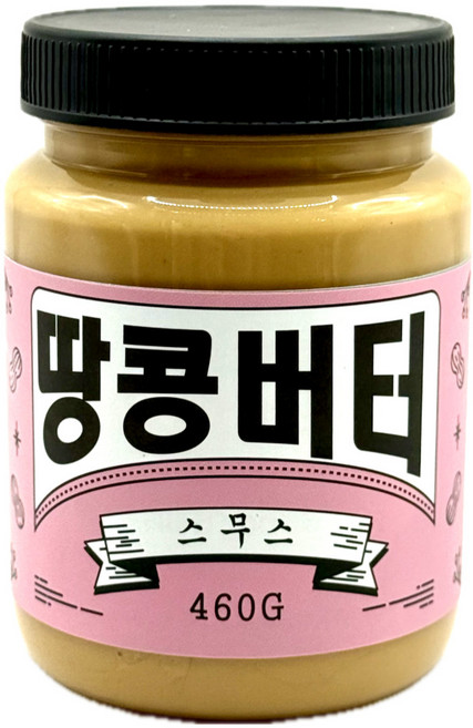 분더 순수 100% 땅콩버터 무첨가 피넛버터 스무스, 1개, 460g