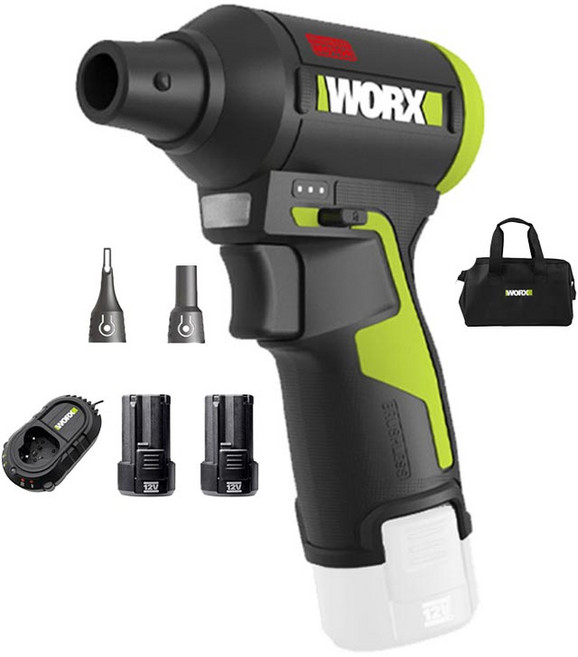 웍스 WU094 2.0듀얼 미니 무선 송풍기 12V 에어건 제트팬 차량용 세차용 소형 너구리해외쇼핑, 1개