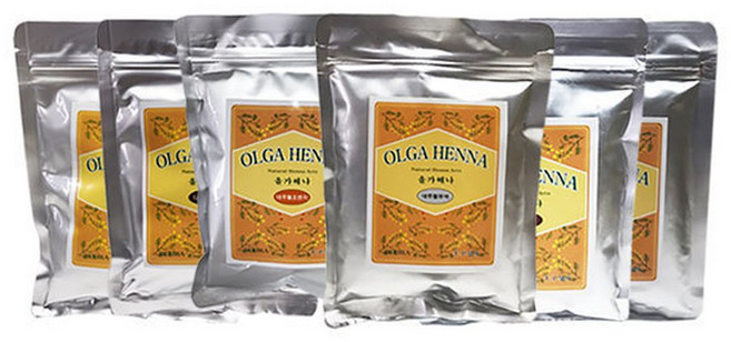 올가 천연헤나 실크플로라 새치염색약100g 다크브라운, 1개