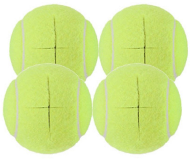 춘게엘 테니스공 소음방지 의자 발 커버, 4개, 라임