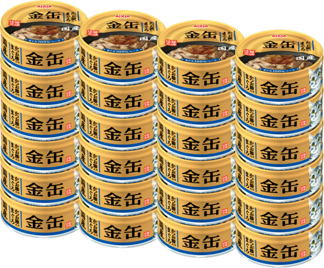 아이시아 금관 농후 캔 70g X 24개, 1박스, GN-4/금관캔 참치+가다랑어