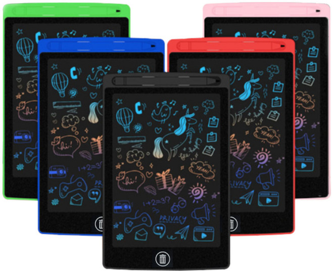 lcd 전자 메모패드 8.5인치 컬러 패널 필기 낙서 그림그리기 원터치 지우기, 8.5인치 메모보드-핑크