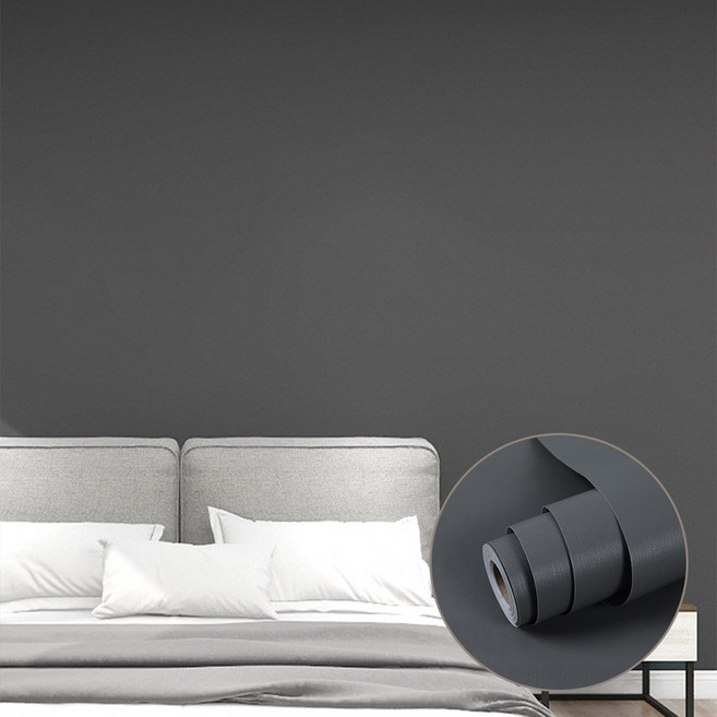 베라스코 붙이는 벽지 시트지 60cm x 10m, 다크그레이