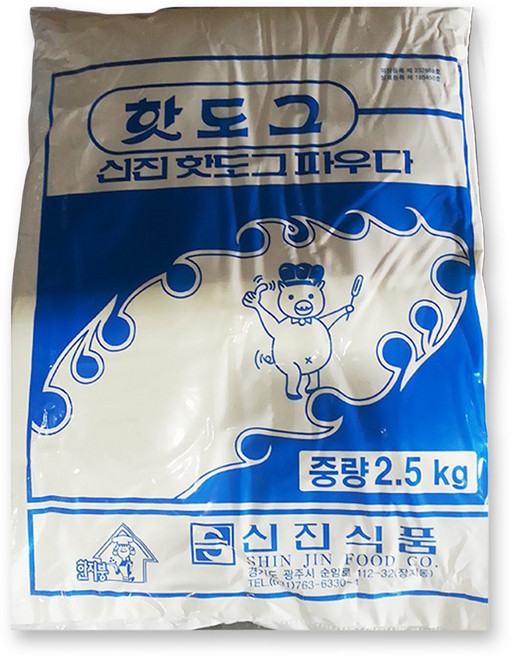 핫도그가루 (신진 2.5K)X6 잔치용 식당용상품 튀김옷코팅 학원식당 분식집, 6개, 2.5kg