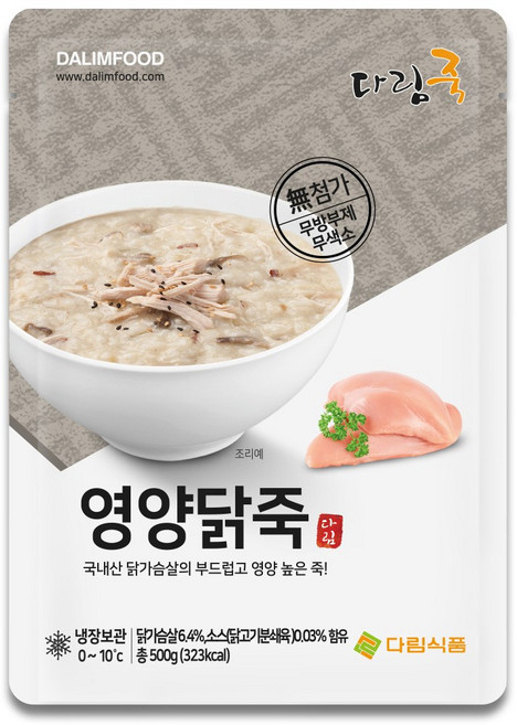 다림죽 영양닭죽, 500g, 10개