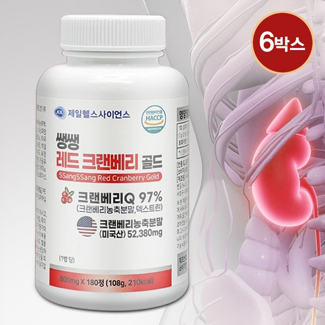 올리랩 크랜베리 크렌베리 안토시아노사이드, 6개, 180회분