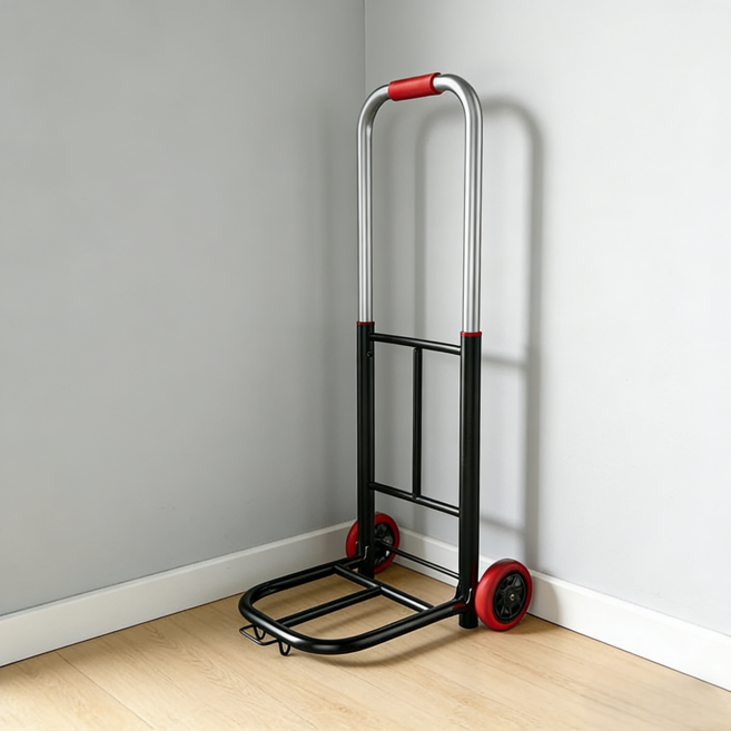 접이식 휴대용 손수레 경량 쇼핑 카트 짐 운반, 블랙 19, 1개