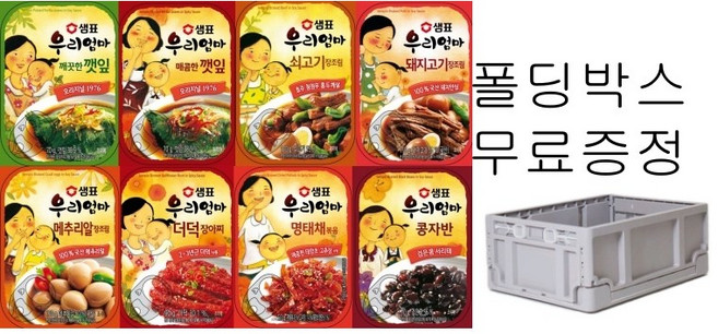 샘표 우리엄마 반찬 통조림 8종 골라담기/5만원이상 구매시 캠핑폴딩박스 무료증정, 더덕장아찌, 1개, 90g