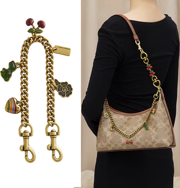 가방 체인줄 장식사슬 연장 체인 가방 체인 장식 메탈 체인 가방 액세서리 40cm