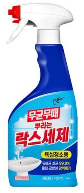 [무균무때] 뿌리는 락스세제, 무균무때 곰팡이용 750ml, 4개, 4개