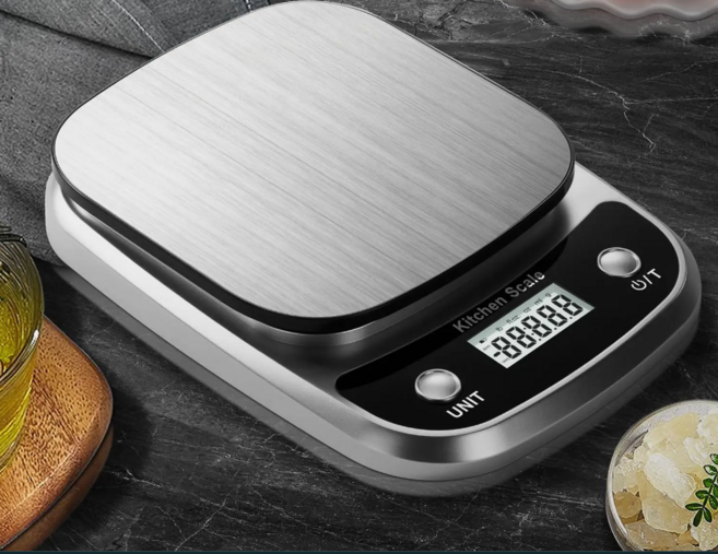 TINSOL 10kg/1g 고정밀 주방 저울 보석 무게 측정 저울 식품 베이킹 저울 다기능 디지털 저울, 주방저울, 그레이, 10kg