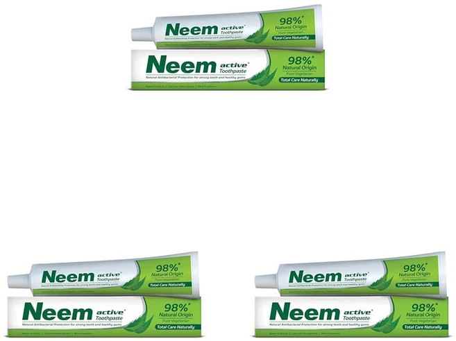Neem Active Toothpaste 200gm 98% Natural Origin | 100% Vegetarian | Enriched with the power of Neem, 200g, 1개 - 쿠팡