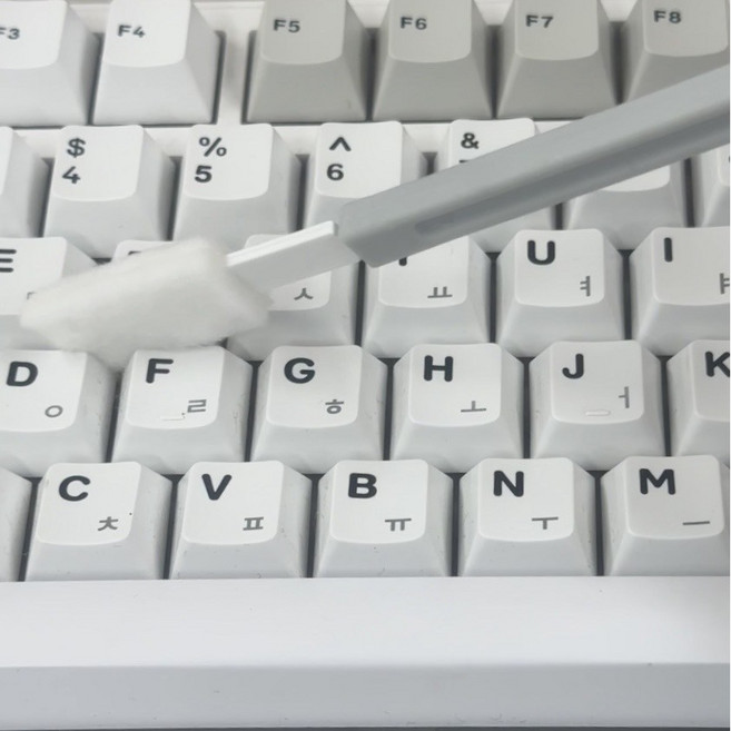 아윤 일회용 다용도 초미세 틈새 브러쉬 차량 키보드 청소솔, 그레이, 30세트