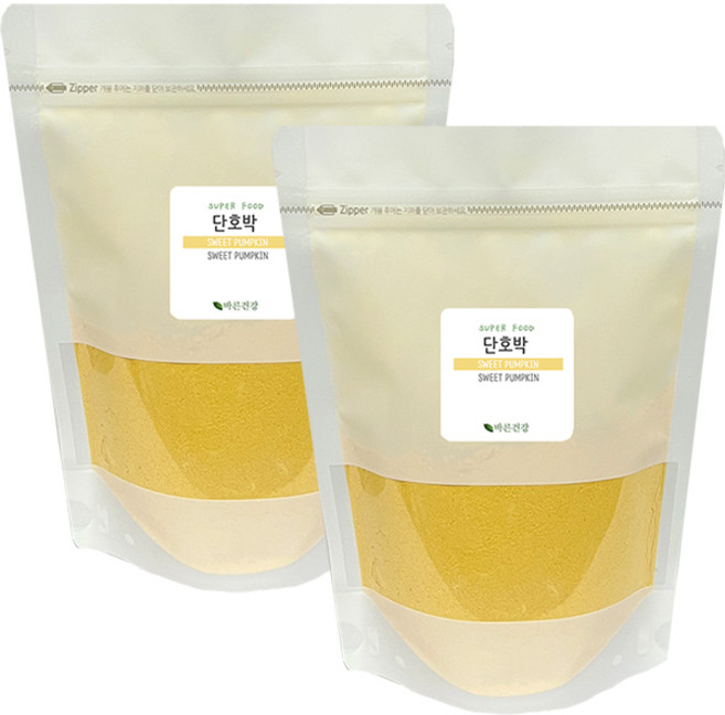 품질좋고 잘자란 노란빛의 달콤하고 부드러운 단호박분말 국내산 단호박 100%, 300g, 1개입, 2개, 300g(지퍼백)