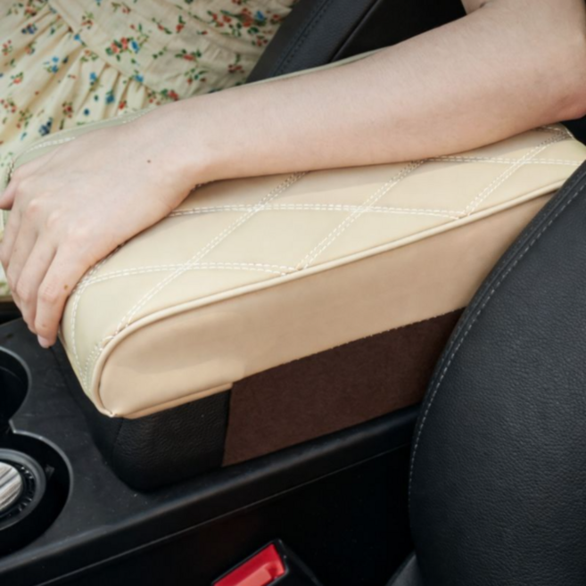 동이홈 차량용 팔받침대 콘솔박스쿠션, 1개, 베이지