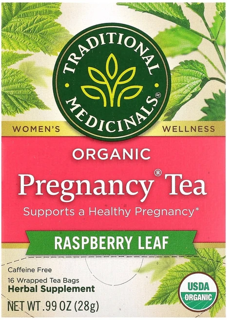 Traditional Medicinals 임산부용 유기농 차 라즈베리 잎 카페인 무함유 티백 16개입 28g(0.99oz), TraditionalMedicinals임산부용유기농차라, 1개, 16개 - 쿠팡