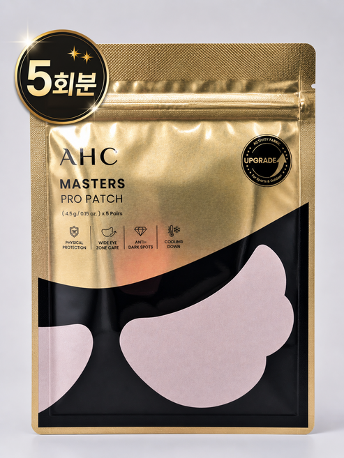 AHC 마스터즈 프로 패치 12SET 골프 라운딩 등산 야외활동 하이드로겔 쿨링패치 박세리썬패치, 4.5g, 5개