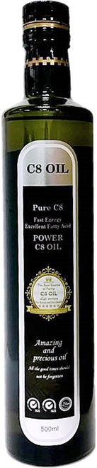 皇冠吉福 特級(C8)中鏈能量油, 1個, 500ml