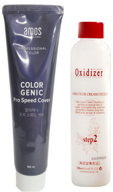 아모스 칼라제닉 프로스피드 커버 150ml(산화제포함), 쿨블랙(+산화제포함), 1개