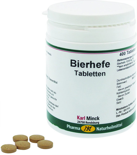 Karl Minck 칼밍크 독일 맥주효모 Brewer's yeast 400정, 400개