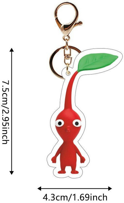 Pikmin 4 皮克敏 鑰匙圈 Nintendo 遊戲周邊, 1個, 【皮克敏紅色】