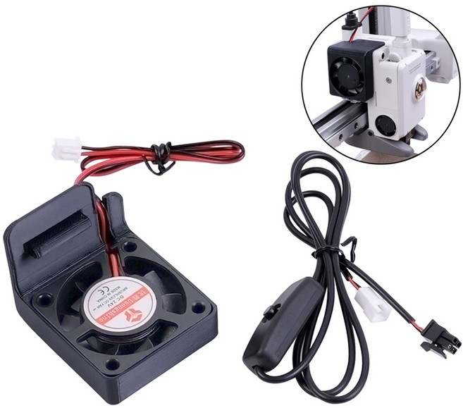 뱀부랩 A1 시리즈 호환 익스트루더용 쿨링팬 키트 3D프린터, 1개