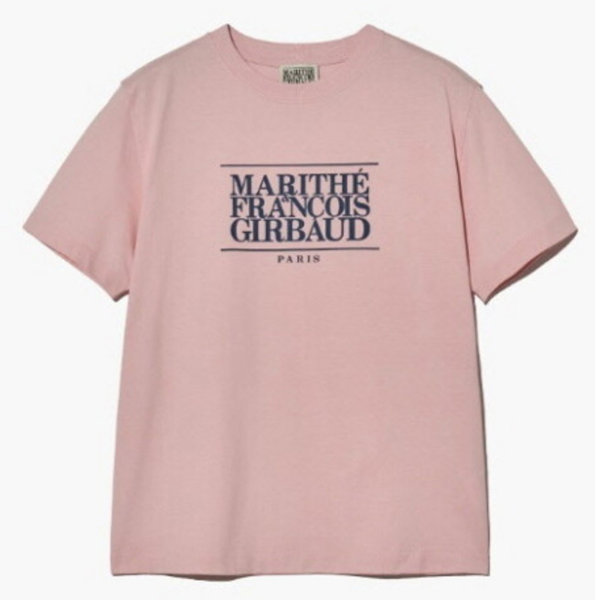 [마리떼 프랑소와 저버] 마리떼프랑소와반팔티 PQJ MFG45CTS201LPK CLASSIC LOGO TEE light pink