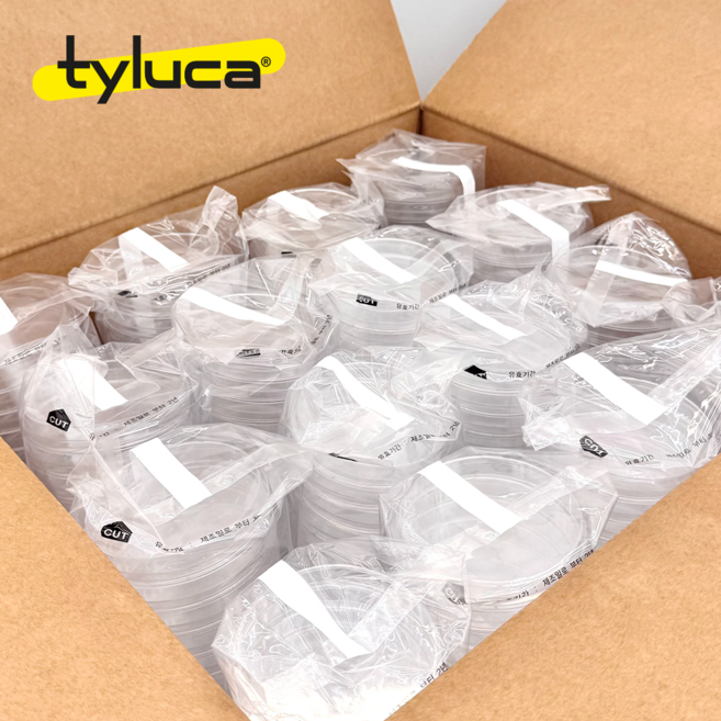 타이루카 플라스틱 샬레 90mm X 15mm 살균 멸균 페트리디쉬 Plastic Petri Dish Sterile 국내생산, 320개