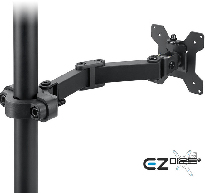 이지마운트 TV 모니터 폴 기둥 봉 브라켓 거치대 CPBC2, 블랙, 1개