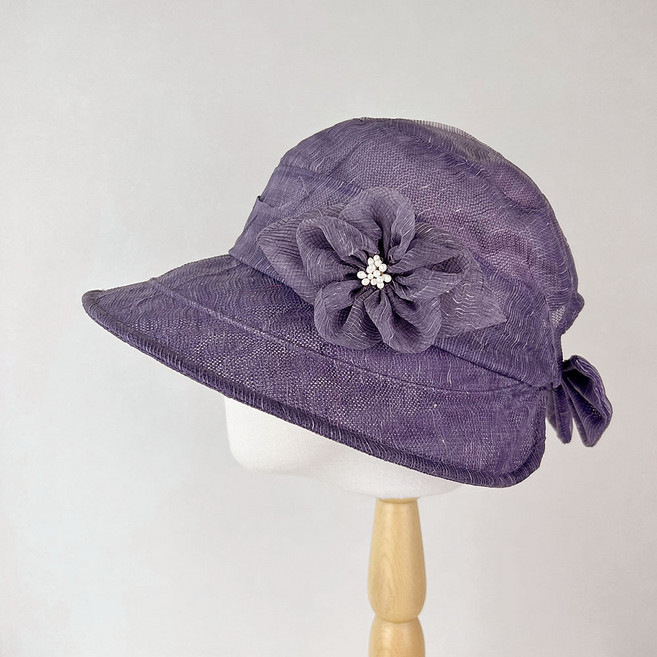 여름 할머니 망사 벙거지 끈달린 모자 작은두상 와이어 사이즈조절