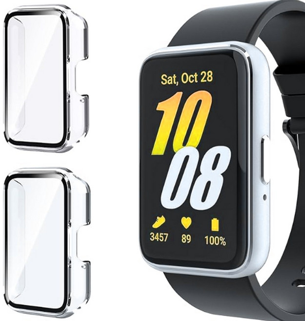 아이비온 갤럭시핏3 풀커버 보호 케이스 2개입, 클리어 + 클리어