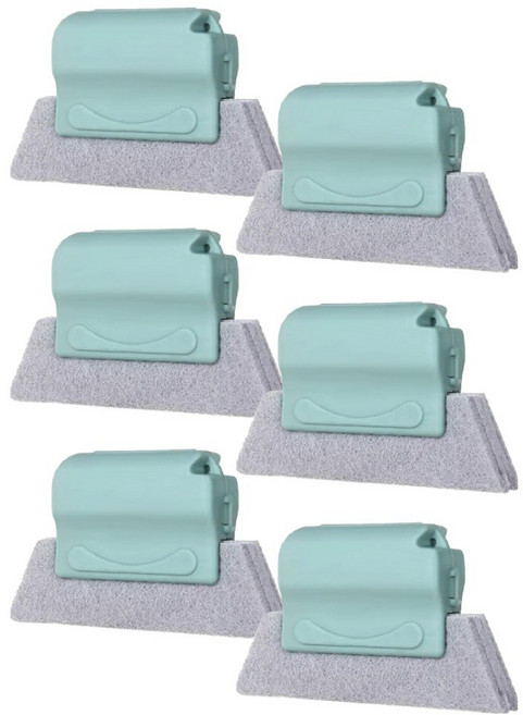 원이네 창틀 청소 틈새 브러시, 그린, 6개