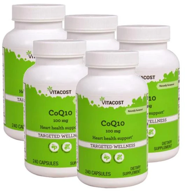 비타코스트 코엔자임 큐텐 코큐텐 100mg 캡슐 Vitacost CoQ10, 240정, 5개 - 쿠팡