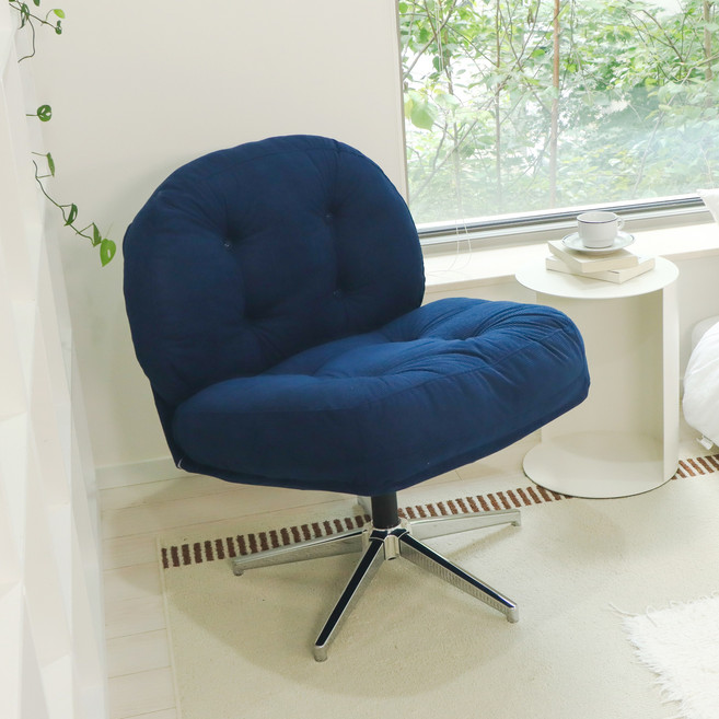 상도가구 르뮤즈 안락 의자 1인용 쇼파 소파, 1개, 네이비