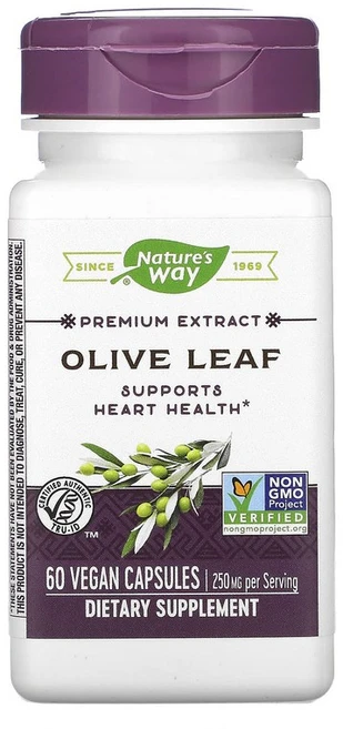 네이쳐스웨이 프리미엄 추출물 올리브 잎 엑스트라 스트렝스 250mg 60 캡슐, 비건, 성인남녀공용, 분말, 1개, 60정 - 쿠팡