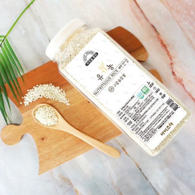 더바른식탁 찹쌀 2.2Kg 고 칼슘 찹쌀 유기농 찹쌀 국산 찹쌀 기능성 쌀 유기농 쌀, 1개