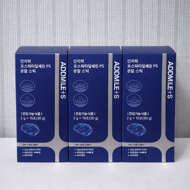 애드마일스 인지력 포스파티딜세린 PS 분말스틱 15p, 4개, 30g