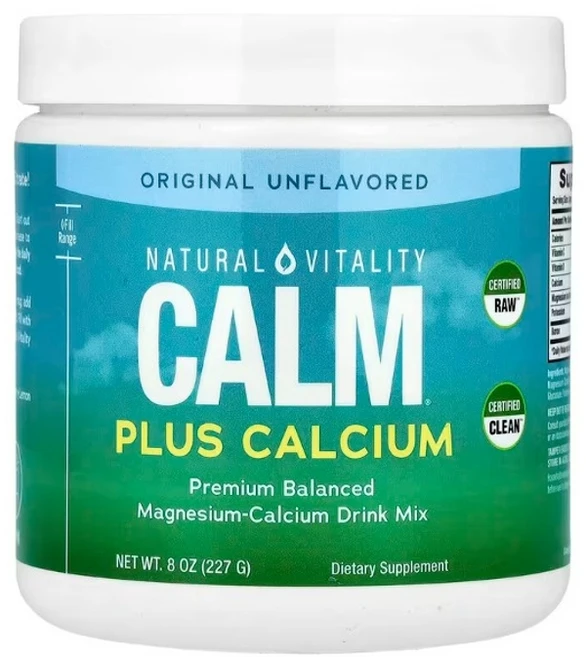 내추럴바이탈리티 CALM Plus Calcium 칼슘 마그네슘 드링크 믹스 무맛 227g - 쿠팡
